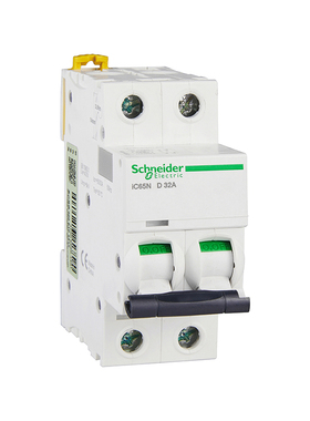 施耐德电气小型断路器 iC65N 2P D32A A9F19232