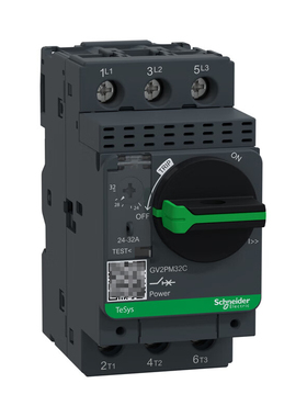 施耐德电气TeSys 热磁式电动机断路器旋钮控制 GV2PM32C