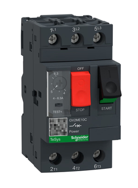施耐德电气TeSys 热磁式电动机断路器按钮控制 GV2ME10C