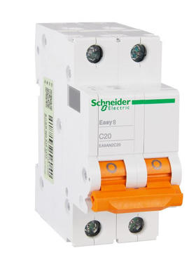 施耐德电气小型断路器EA9AN 2P C20A 6KA EA9AN2C20