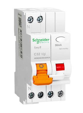 施耐德电气EA9C45漏电保护断路器1P+N C32A MGNEA9C45C3230CA