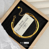 夏季 女士双线脚链足链纯欲风性感脚环网红蛇骨链越南沙金久不掉色