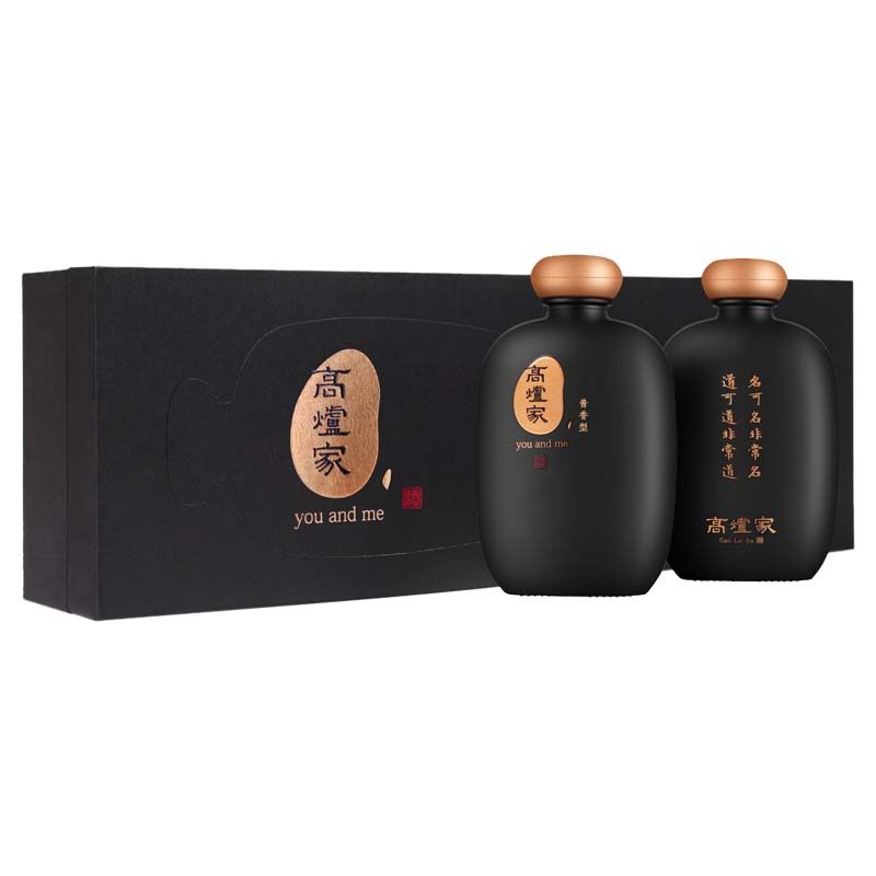 高炉家小家酒52度酱浓兼香型白酒100ml整条6瓶装礼盒固态发酵白酒