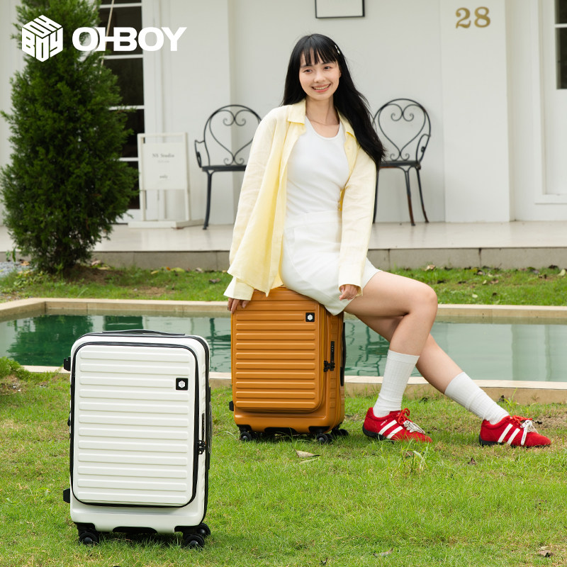 ohboy侧开盖可扩展多功能行李箱图片