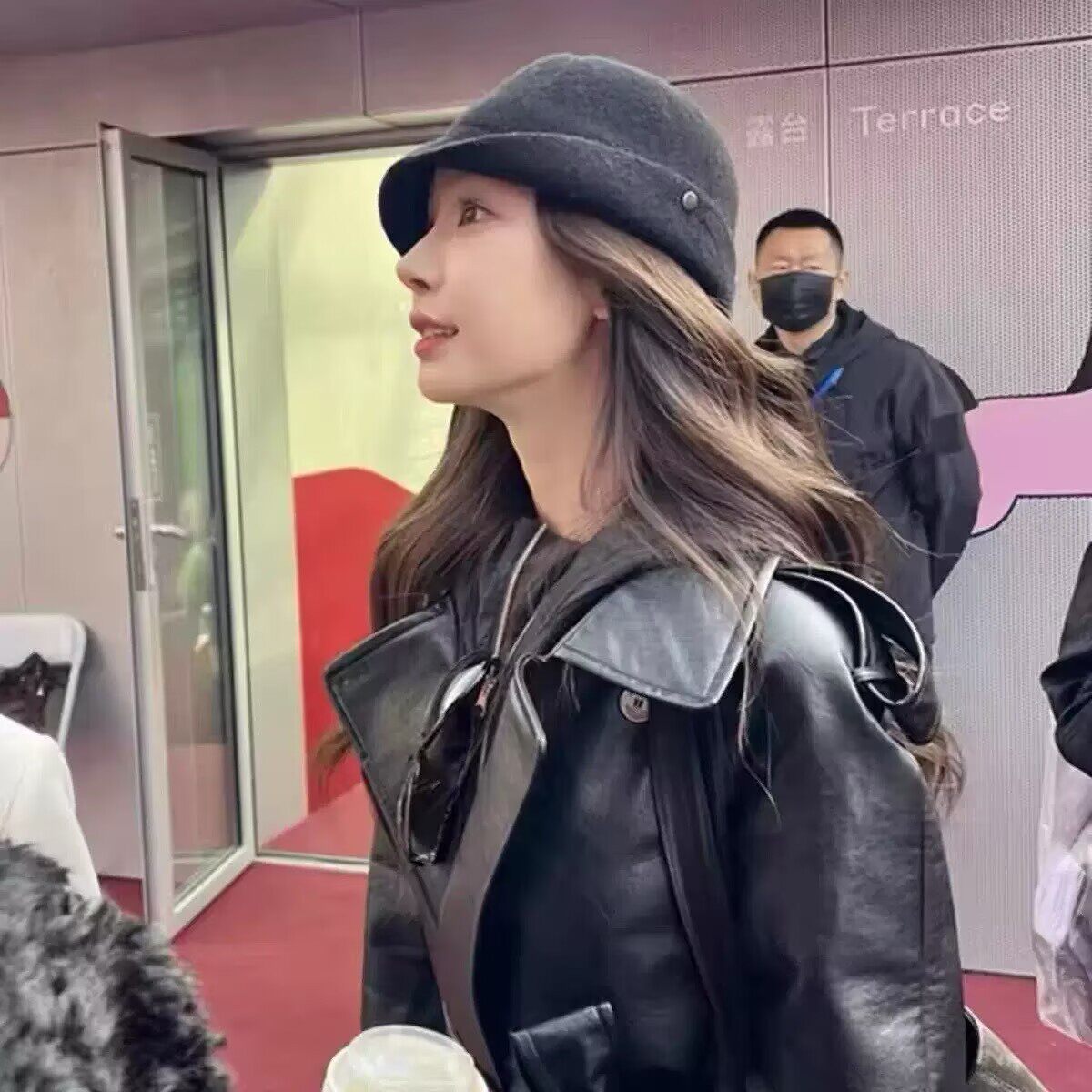 易梦玲同款羊毛侧折渔夫帽女时尚个性小盆帽可折叠千金帽圆顶礼帽