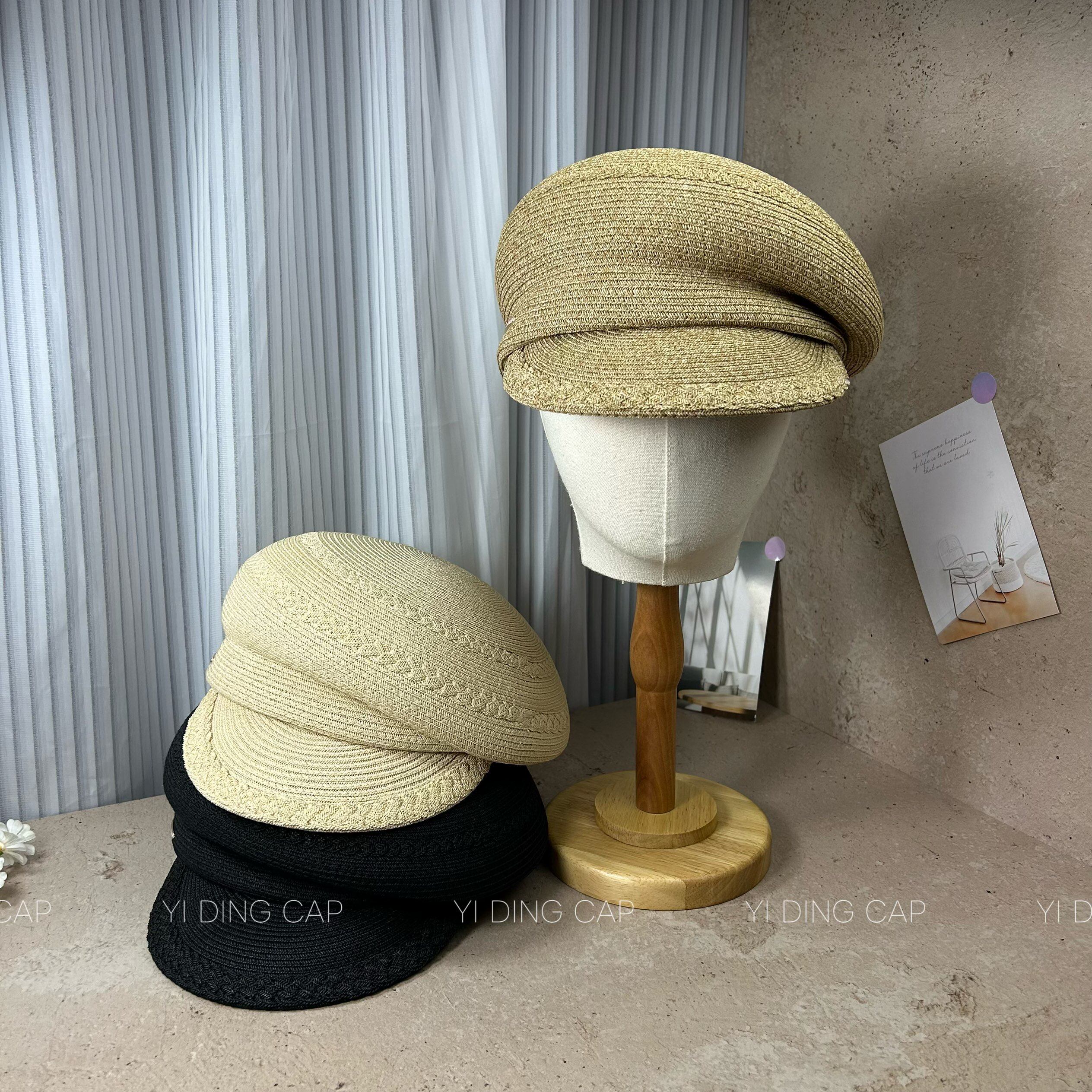 夏季草编透气遮阳显脸小马术帽女