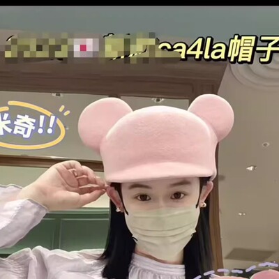 日本CA4LA同款羊毛马术帽女