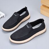 防滑轻便帆布鞋 回力老北京布鞋 一脚蹬休闲中老年鞋 软底爸爸鞋 男士