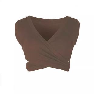 shirts tops crop wrap bodycon fitted slim sexy casual