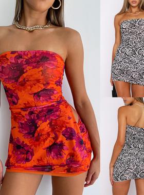 sundresses summer robe strapless long dresses party evening