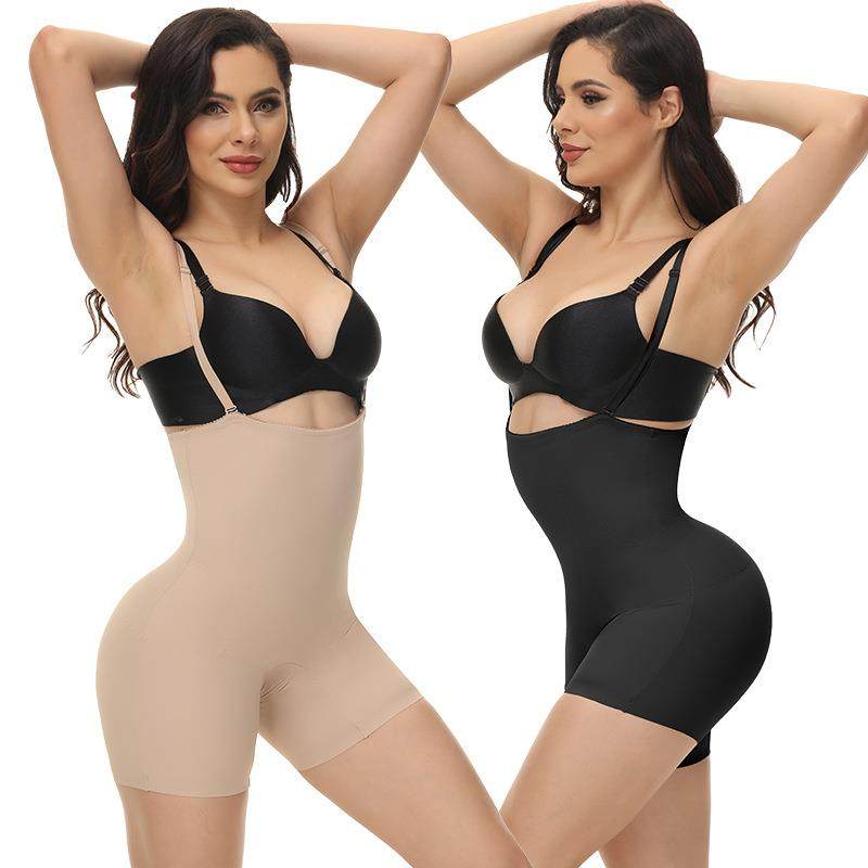Suspender one-piece body shaper high waist strong tummy and