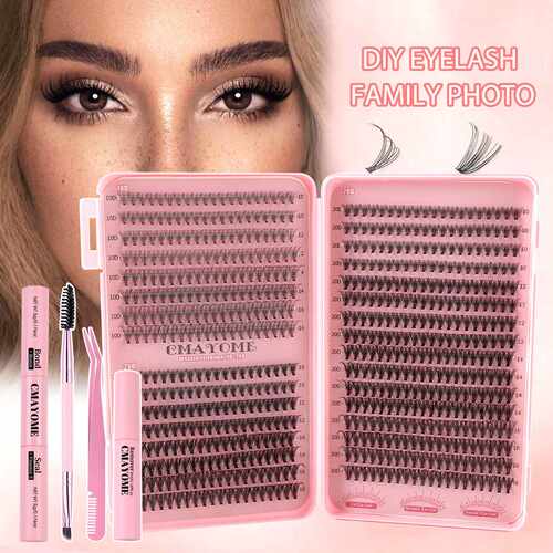 640 single cluster DIY segmented false eyelashes分段假睫毛