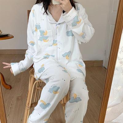 large pregnant thin cotton female gauze clothes set size