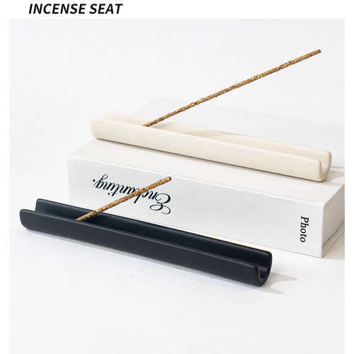 创意陶瓷线香香插底座熏香盘