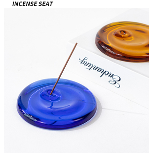 高级感欧式 线香香插底座家居室内摆件熏香香托香座小众香盘送礼物