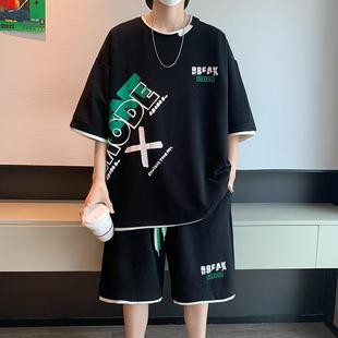 13青少年短袖 t恤14大童兩件套 15歲初高中學(xué)生休閑運(yùn)動套裝 男孩12