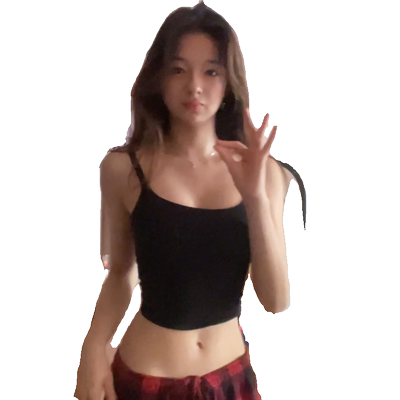 黑色纯棉甜辣妹小吊带背心上衣女