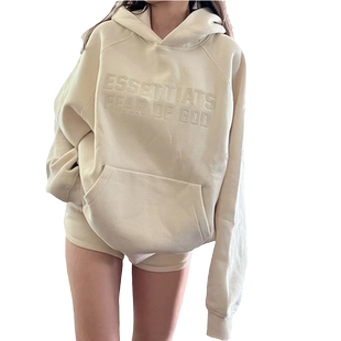 欧美hiphop加绒加厚连帽卫衣外套女春秋冬款oversize小众高街潮牌