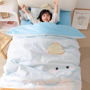 a类纯棉幼儿园被子三件套宝宝入园专用儿童床品被套被褥六七件套