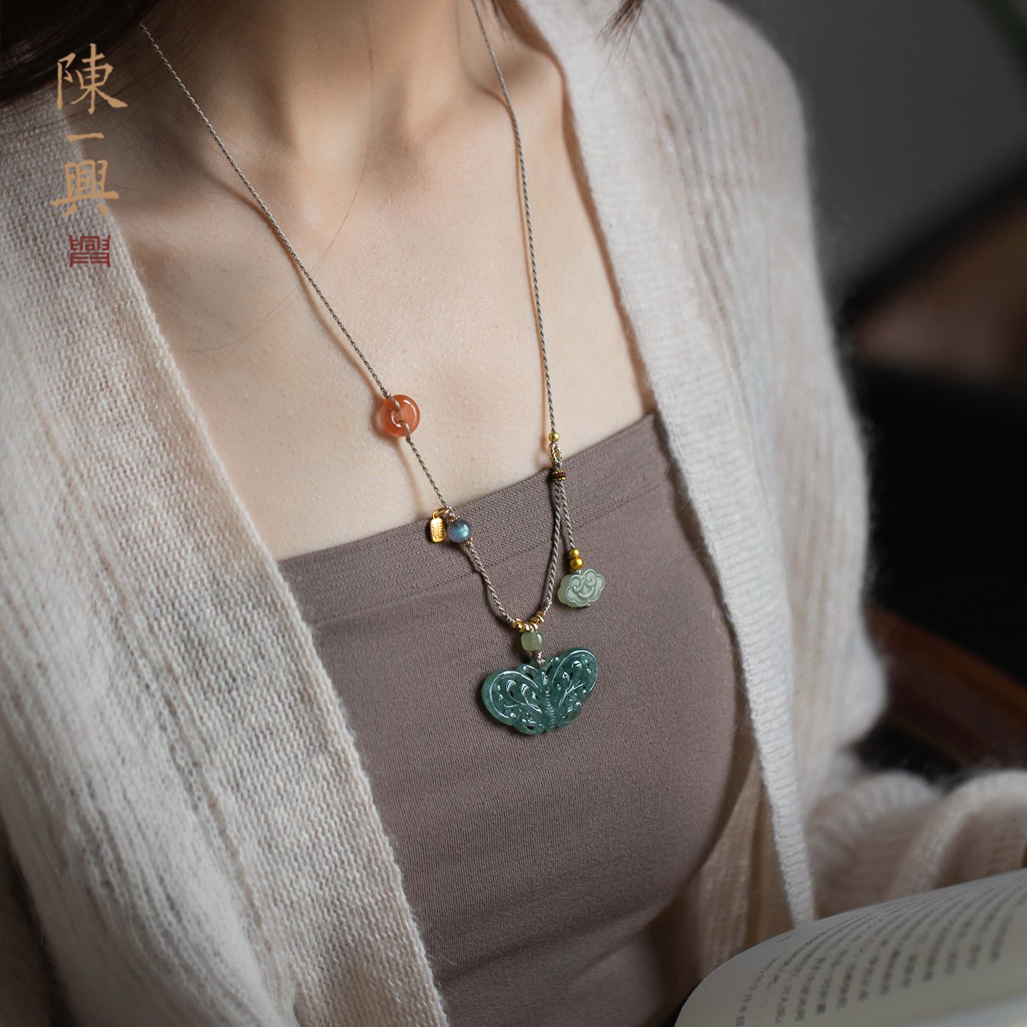 原创翡翠吊坠平安扣项坠节日礼物