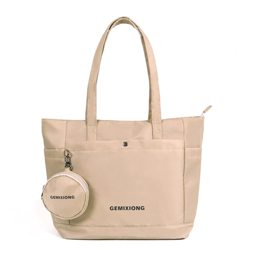 Водонепроницаемая вместительная и большая сумка через плечо, сумка на одно плечо, шоппер, льняная сумка, ранец, в корейском стиле