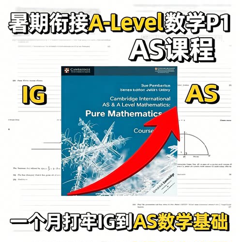 A-Level数学P1暑期衔接教程 IG升AS基础夯实备考复习电子版资料