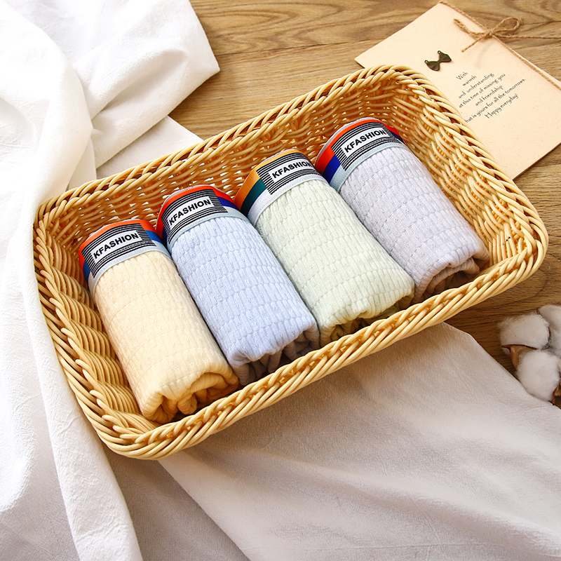 学生发育期平角内裤4条装纯棉10A级虫草抑菌裆透气休闲男四角裤