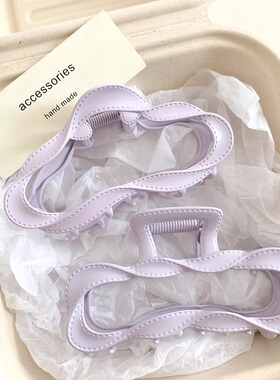 LAST KISS 紫色云朵抓夹2025新款韩系高级感后脑勺设计感小众发夹