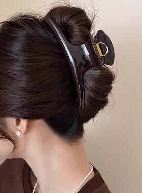 last kiss 大号鲨鱼夹2025新款高级感弧形抓夹发夹女后脑勺大夹子