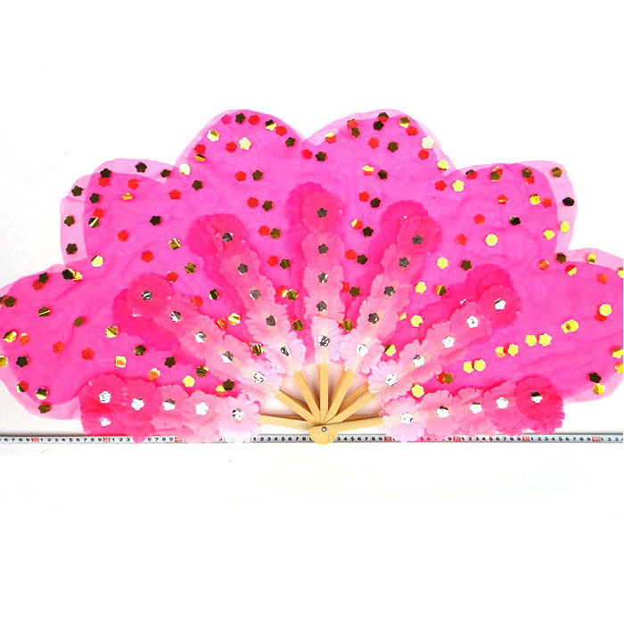 梅花扇70朵花朝鲜扇成人儿童