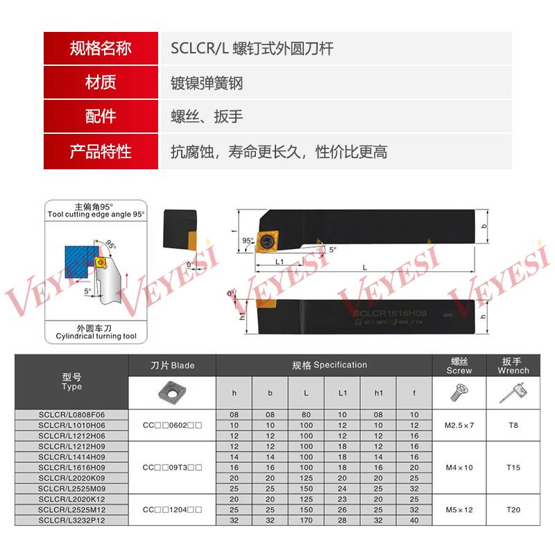 外圆车刀数控车床刀杆95