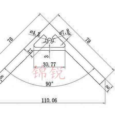 厂促7878挤压3535工业铝型材角铝9B0度5050直角l型等边加强角件品