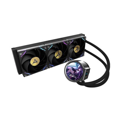 钛钽LX800 PRO 360一体式CPU水冷散热器IPS双屏幕圆形方形1700AM5