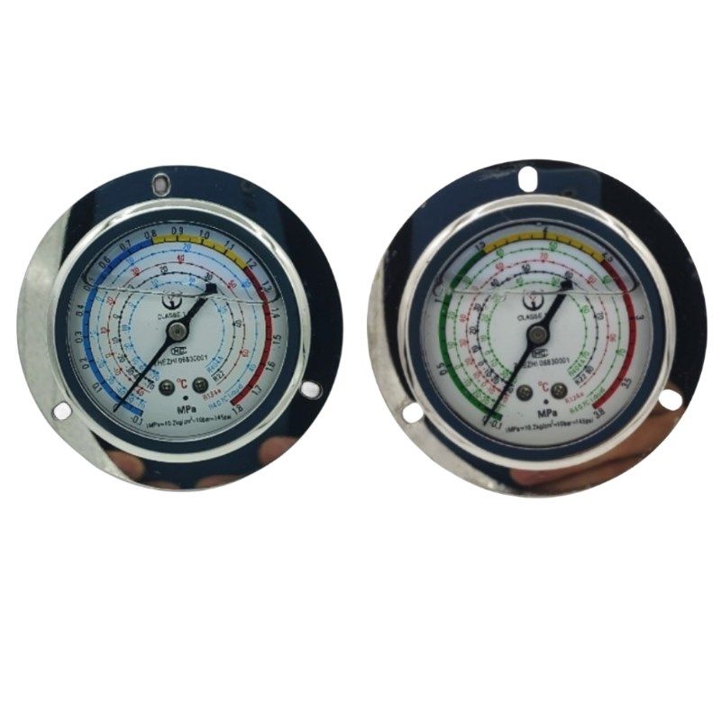 派澳1.8MPa  3.8MPa  55bar冷库制冷机组高低压油表冷干机冷媒表