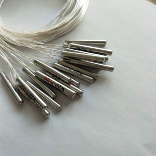 WZP035陶瓷不锈钢镀银裸铜线PT100温度探头传感器4*30热电阻 3*30