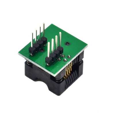 编程座窄体 SOP8转DIP8烧录座 转换座 测试座1.27mm soic8 编程座