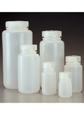 Nalgene 广口瓶312104系列30-1000ml圆底HDPE高密度聚乙烯试剂瓶