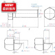 m36304不锈钢外六角螺丝螺杆螺m丝钉din933非标螺栓定制加长定