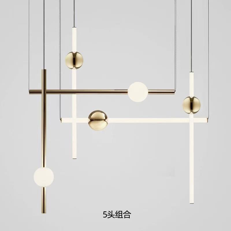 吊线灯简约现代餐厅客厅床头背景墙小吊灯轻具蜡烛床