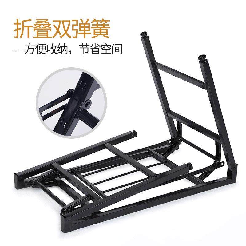 折叠会议桌脚培训桌架双层折叠架简易家用办公电脑桌脚长条桌叠桌