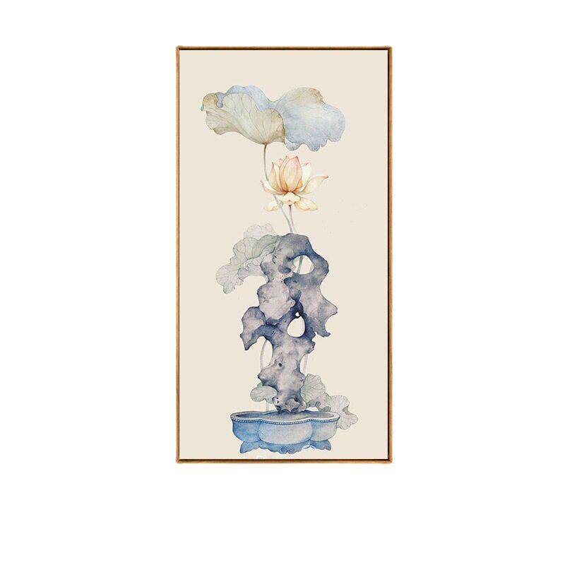新中式酒店床头装饰画客厅沙发玄关背景墙壁画入户过道走廊挂画