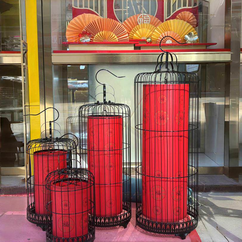 铁艺鸟笼灯笼吊灯酒店餐厅婚庆