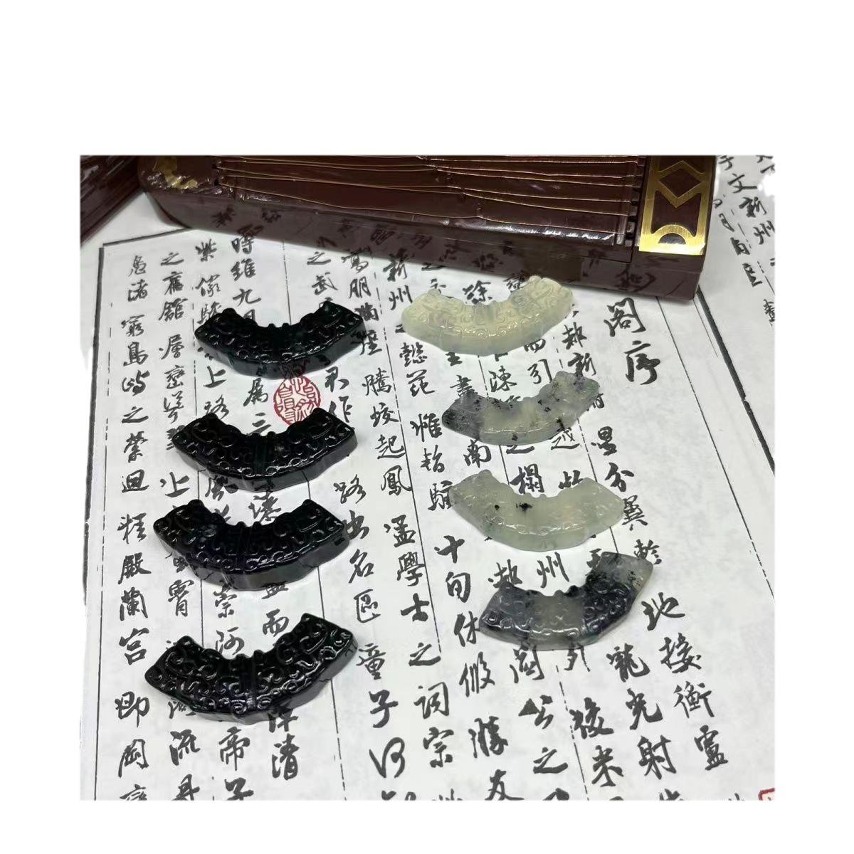 厂家纯天岫玉501水墨高透玉衡寓意珍重珍爱高贵典雅风姿卓越