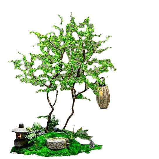 仿真吊钟树摆件室内外大型绿植组合马醉木装饰造景观橱窗北欧风