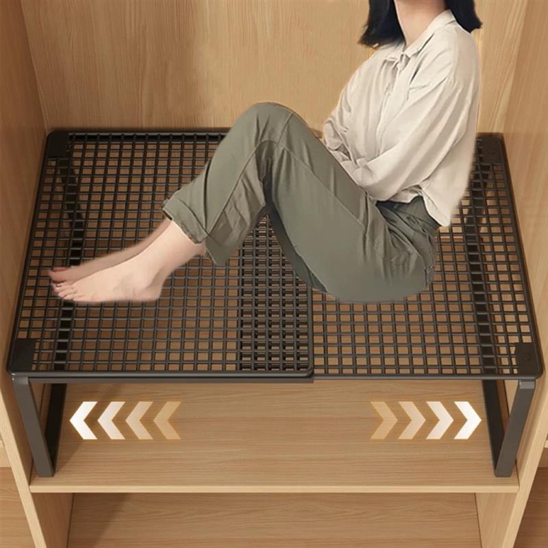 日本进口Toesny衣柜分层隔板柜子隔层整体橱柜可伸缩置物架鞋神器