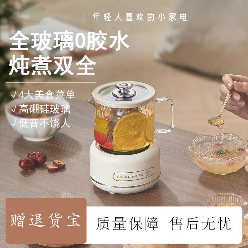 日本Toesny办公室多功能养生壶家用小型保温玻璃电热杯电热烧水壶