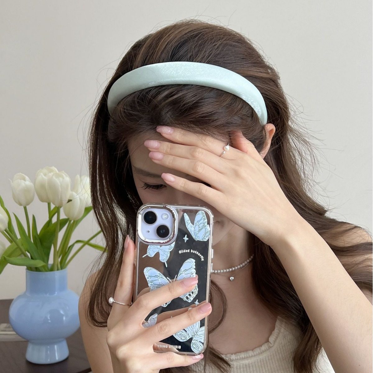 純色氣質發箍高級感發卡海綿頭箍