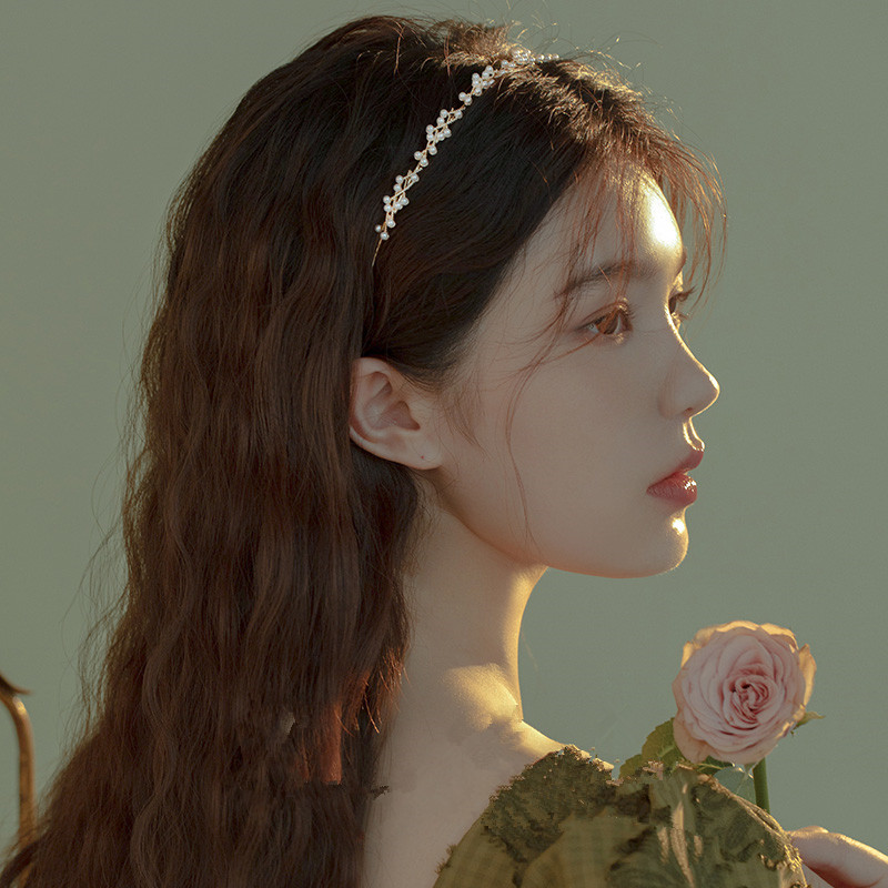 气质甜美珍珠发箍高级感百搭发卡