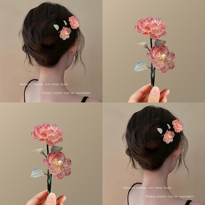 花朵发簪发钗女头饰简单簪子