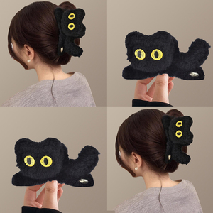 后脑勺发抓子猫咪抓夹秋冬毛绒